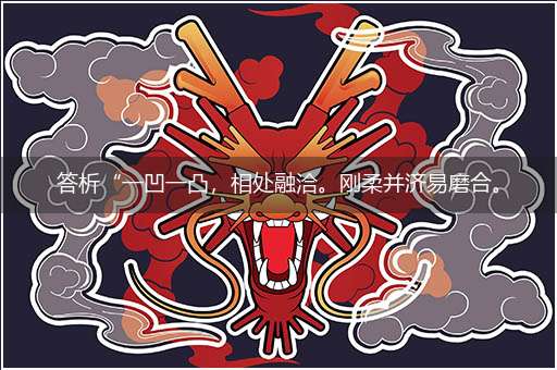答析“一凹一凸,相处融洽。刚柔并济易磨合。长短互补,万无一失。和而不同必多得!”巧指一最佳最佳生肖,独家释义词语解释!