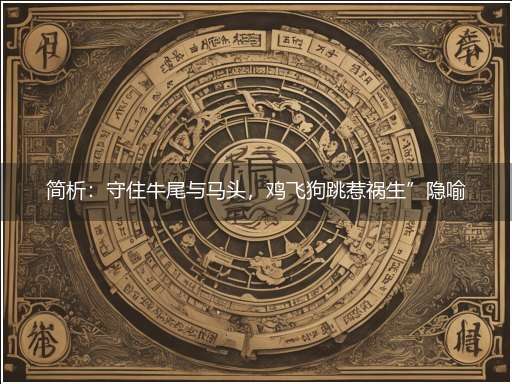 简析：守住牛尾与马头，鸡飞狗跳惹祸生”隐喻一最佳生肖,独家释义词语解释!