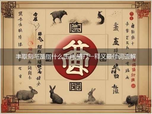 丰取刻与是指什么生肖,猜打一释义最佳词语解释