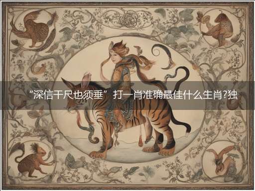 “深信干尺也须垂”打一肖准确最佳什么生肖?独家释义解释成语解析