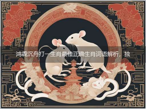 鸿毳沉舟打一生肖最佳正确生肖词语解析,独家释义解释成语解析