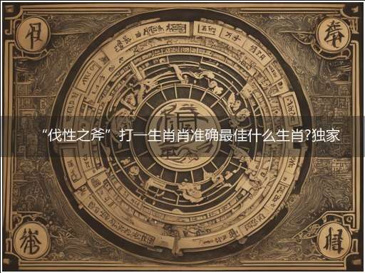 “伐性之斧”打一生肖肖准确最佳什么生肖?独家释义解释成语解析
