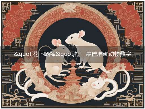 "花下晒裈"打一最佳准确动物数字生肖,独家释义解释成语解析