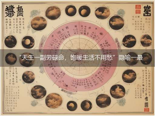 “天生一副劳碌命,饱暖生活不用愁”隐喻一最佳生肖,独家释义词语解释!