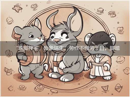 “跌脚拌手,险象环生。劳作不惮劳千日。脚踏实地,也成大器。三千功满好归去”巧指一最佳最佳生肖,独家释义词语解释!