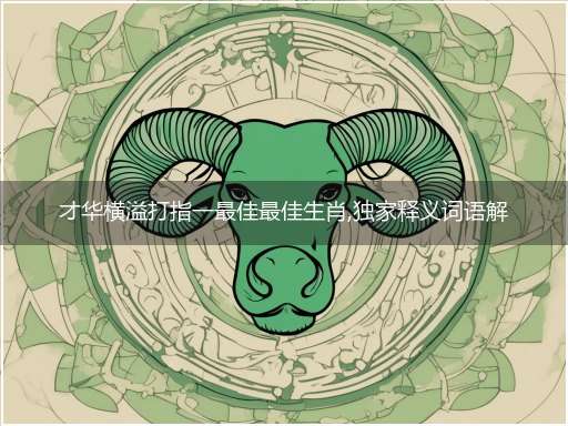 才华横溢打指一最佳最佳生肖,独家释义词语解释!