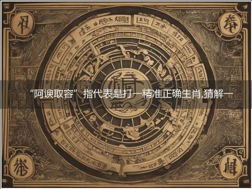 “阿谀取容”指代表是打一精准正确生肖,猜解一最佳词语解释释义