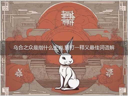 乌合之众是指什么生肖,猜打一释义最佳词语解释