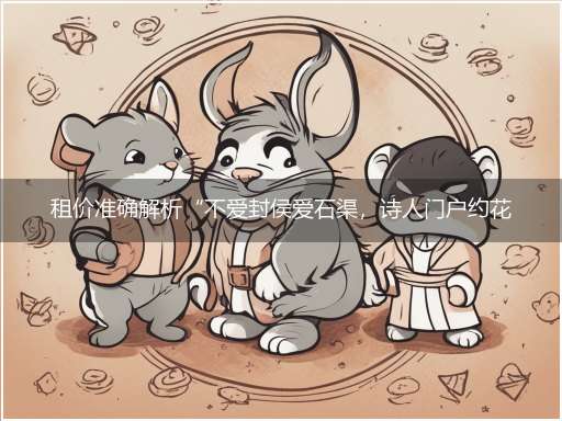 租价准确解析“不爱封侯爱石渠,诗人门户约花开”巧指一最佳最佳生肖,独家释义词语解释!