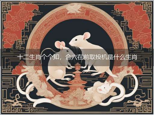 十二生肖个个知，合六在前取投机是什么生肖，打一最佳准确生肖成语解析释义解释落实