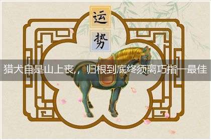 猎犬自是山上丧,,归根到底终须离巧指一最佳最佳生肖,独家释义词语解释!