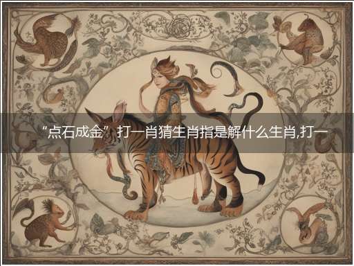 “点石成金”打一肖猜生肖指是解什么生肖,打一最佳生肖成语精选解释