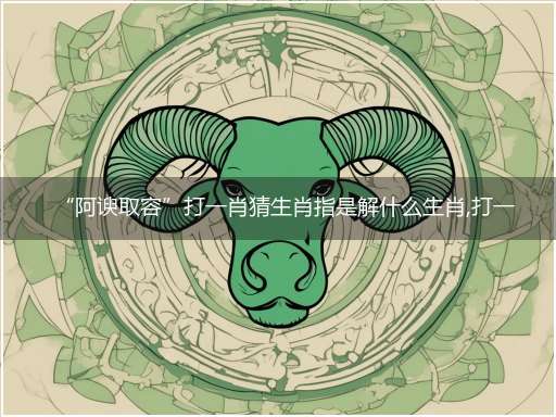 “阿谀取容”打一肖猜生肖指是解什么生肖,打一最佳生肖成语精选解释