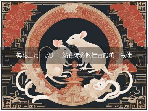 梅花三月二度开,站在绿旁候佳音隐喻一最佳生肖,独家释义词语解释!