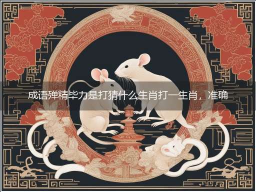 成语殚精毕力是打猜什么生肖打一生肖,准确释义最佳成语解释