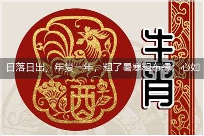 日落日出,年复一年,粗了暑寒粗布襦;心如刀绞,岁月熬煎,灰心雪鬓两凄然。隐喻一最佳生肖,独家释义词语解释!