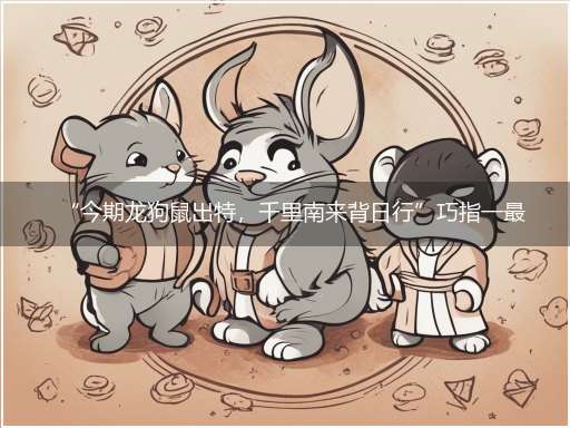 “今期龙狗鼠出特，千里南来背日行”巧指一最佳最佳生肖,独家释义词语解释!