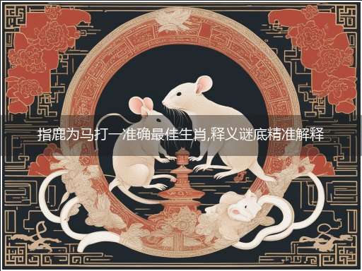 指鹿为马打一准确最佳生肖,释义谜底精准解释