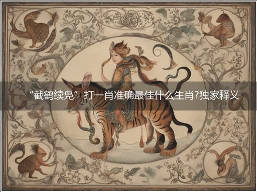 “截鹤续凫”打一肖准确最佳什么生肖?独家释义解释成语解析