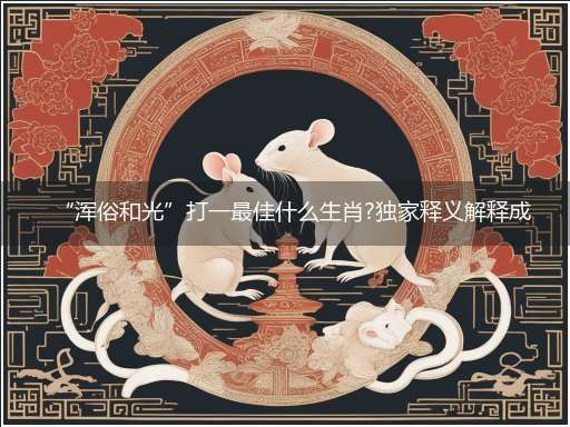 “浑俗和光”打一最佳什么生肖?独家释义解释成语解析
