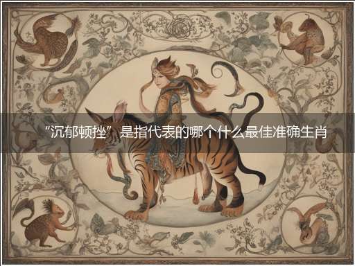 “沉郁顿挫”是指代表的哪个什么最佳准确生肖,猜解哪一个最佳作答成语解释释义解析