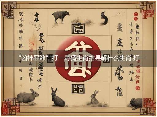 “凶神恶煞”打一肖猜生肖指是解什么生肖,打一最佳生肖成语精选解释