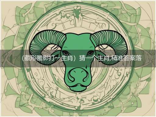 (藏形匿影打一生肖)猜一个生肖,精准答案落实
