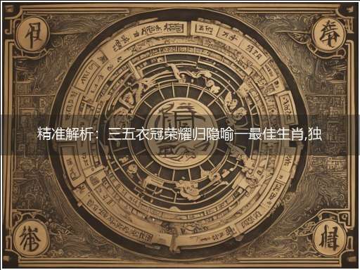 精准解析：三五衣冠荣耀归隐喻一最佳生肖,独家释义词语解释!