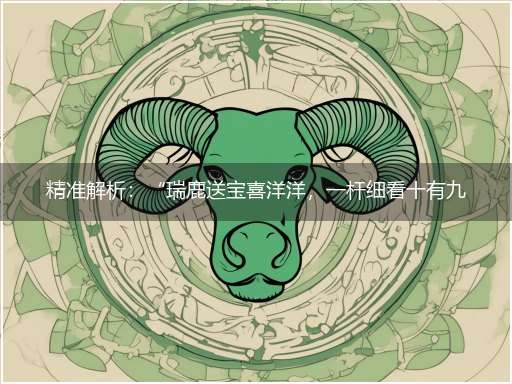 精准解析:“瑞鹿送宝喜洋洋,一杆细看十有九”隐喻一最佳生肖,独家释义词语解释!