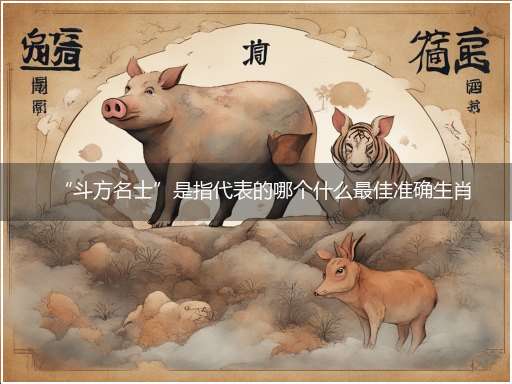 “斗方名士”是指代表的哪个什么最佳准确生肖，猜解哪一个最佳作答成语解释释义解析