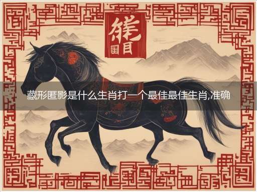 藏形匿影是什么生肖打一个最佳最佳生肖,准确释义词语解释