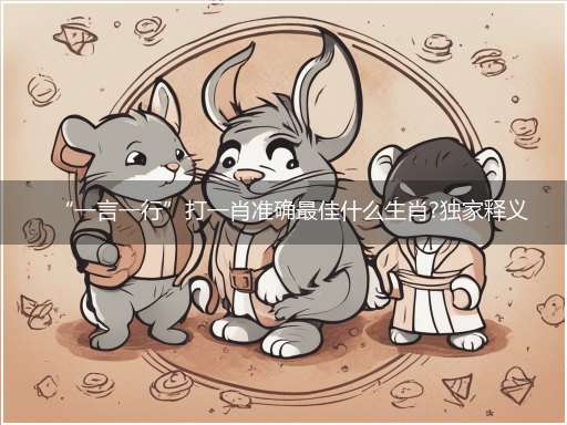 “一言一行”打一肖准确最佳什么生肖?独家释义解释成语解析