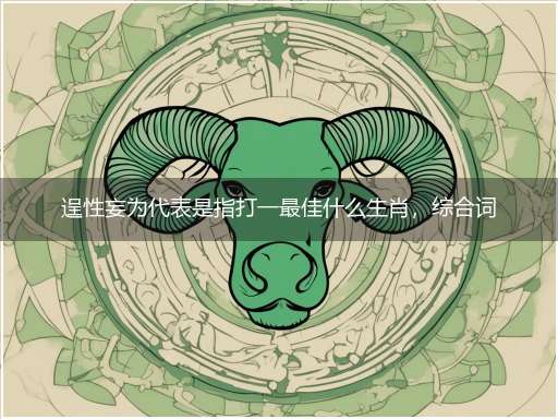逞性妄为代表是指打一最佳什么生肖，综合词语阐述解答解释