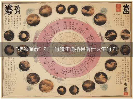 “持盈保泰”打一肖猜生肖指是解什么生肖,打一最佳生肖成语精选解释
