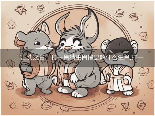 “出头之日”打一肖猜生肖指是解什么生肖,打一最佳生肖成语精选解释