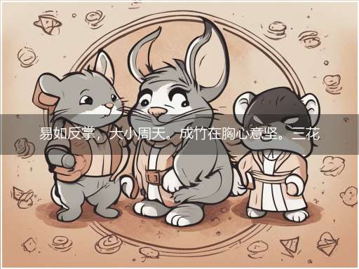 易如反掌,大小周天。成竹在胸心意坚。三花聚顶,五气朝元。物我两忘是怡然打指一最佳最佳生肖,独家释义词语解释!