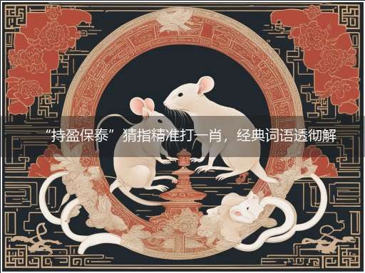 “持盈保泰”猜指精准打一肖，经典词语透彻解析